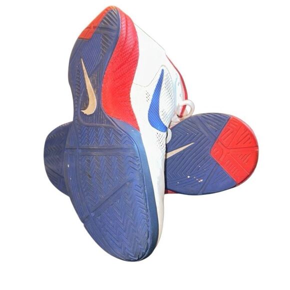 NIKE ZOOM HYPERFUSE LOW sz Mens 9.5 blue white red - Picture 5 of 8
